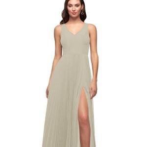 Azazie Lindsey Taupe Bridesmaid Dress